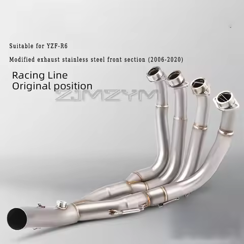 Suitable For YAMAHA R6 Full Motorcycle Exhaust System Front Pipe 2006-2020 Exhaust