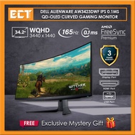 Dell Alienware AW3423DWF 34.18" AMD FreeSync IPS 0.1MS QD-OLED (3440 x 1440) 165Hz Curved Gaming Mon