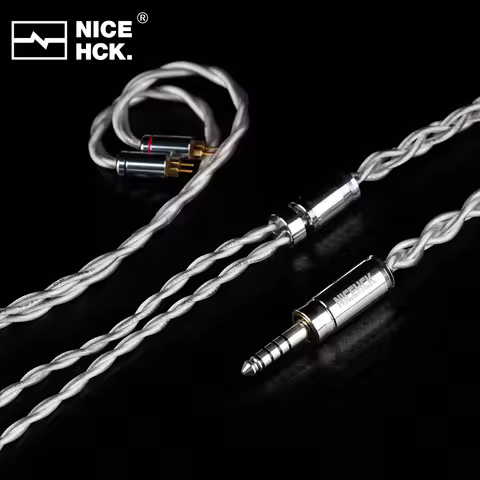 NICEHCK EngrChow 2 Material Mixed 7N Single-Crystal Copper+Silver-Plated 7N Single-Crystal Copper Ca