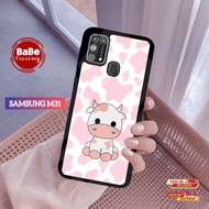 Case Samsung M31 - Casing Hp Cow Softcase Glass Silikon Kesing Kondom