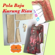 Pola Baju KURUNG PAHANG Dewasa POLA BAJU KURUNG RIAU [XS-5XL] READYSTOK PATERN BAJU shj KERTAS KRAFT
