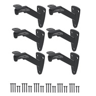 Hand Rail Brackets for Stairs- 6 Pcs Handrail Brackets for Indoor Stairs or Outdoor Stairs SupportHa