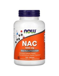 🌟Best Seller Sale🌟 Now Foods USA 加強版 NAC (N-Acetyl Cysteine) 1,000 mg 毫克 120 Tablets 片 🔴 具抗氧化功效 🔴 促進