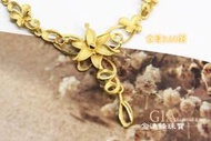 精緻花朵 黃金項鍊 金飾項鍊 純金項鍊 黃金項鍊 G015087 重2.60錢 JF金進鋒珠寶