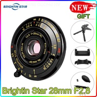Brightin Star 28mm F2.8 Full Frame Mirrorless Camera Portrait Lens Leica M Bayonet for Leica Camera New