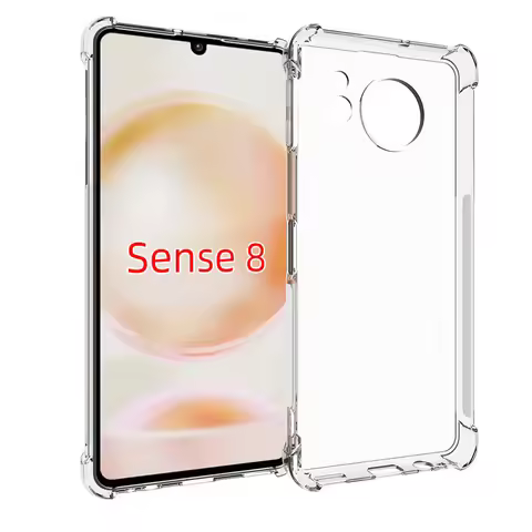 Fit AQUOS Sense 8 Phone Cases, Clear Anti-slip Shockproof Durable Flexible TPU Soft Case Cover for S