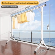 240CM Jemuran Baju Stainless Steel Single Jemuran Baju Lipat Stainless Steel Portable Jemuran Hanger