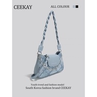 New youth style braided shoulder bag ck101 [READY STOCK][full bag+case]