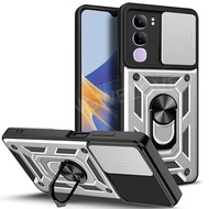 Casing For Vivo V40 Lite V 40Lite V40E V40e V40Pro 4G 5G Luxury Fashion Phone Case Metal Armor Ring 