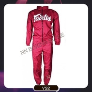 Fairtex Sauna Sweat Suit VS-2 Black Red Green weight cuts before fights (SMLXLXXL) ชุดลดน้ำหนัก แฟร์