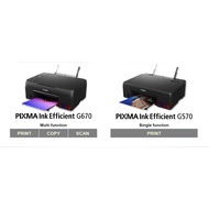 CANON Pixma G570 (print/wifi) G670  AIO (print/scan/copy/wifi)  Ink Tank Wireless Photo Printer