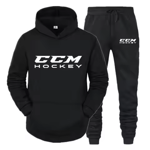 New 2023 Winter CCM Men's Tracksuit Sets Hoodie High Quality Casual Sportswear Suit Hoodies Pants Wa