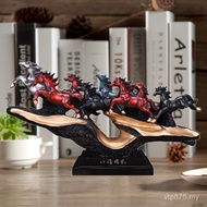 Eight Horses Horses Decorations Desktop Wine Cabinet Xiongfeng Opening Living Room Office Gifts Craf