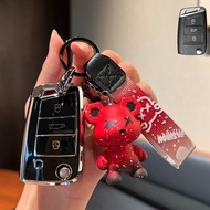Volkswagen key case for VW Golf Polo Arteon passat beetle tiguan skoda key cover keychain for vw re