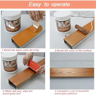 7Pcs Wood Grain Tool Set Kit Wood Grain Painting Tool Kit Wood Grain Roller Wood Texture Paint Tool 