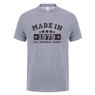 Novelty Designs Tees Made In 1979 1979S Men Comfortable Top Wear