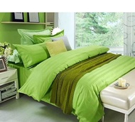 Bedding Set, Solid Color, Complete Set of 6 Pieces, Bed Sheet Set + Thick Duvet Cover. 6 Feet, 5 Fee