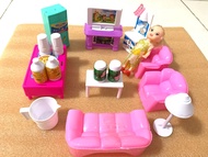 Mainan Anak Perempuan Berbie Furniture Rumahan Rumahan / Mainan Barbie Lengkap / Mainan Barbie Murah