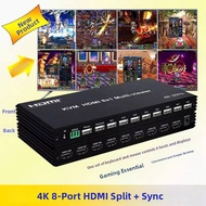 MUHUASHA | 8 to 1 HDMI Splitter 4K Video Switch KVM