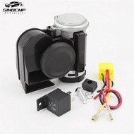 DC 12V 300DB 600Hz/760Hz Black Loud Electric Air Horn Kit For Motorcycles Choppers Cars Trucks Stock