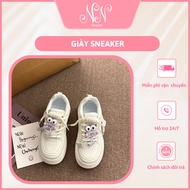 Korean high-soled women's white sneakers. Comfortable height-increasing women's sneakers with cute c
