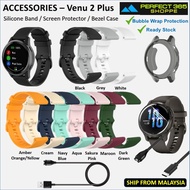 Accessories - Garmin Approach S12 S40 S42 D2 Venu Sq Music 2 Plus Vivomove Vivoactive 3 Music 5 20MM Silicone Strap Band