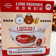 Line Friends熊大造型碗匙組