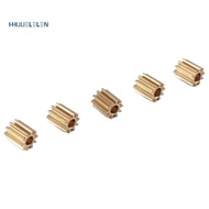 5Pcs Brass 10T Pinion Gear Motor Gear for Axial SCX24 1/24 RC Crawler Car Replacement Accessories