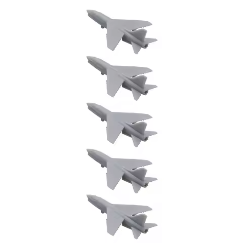5PCS Whole Length 23mm 40.2mm 46mm F-8 Fighter Aeroplane Toys Fighting Jet Airpllane Mould for DIY B