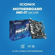 MOTHERBOARD ICONIX H61-IT (LGA 1155, H61, DDR3) H61 IT 1904T