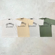 ESSENTIALS LA MLB FG FEAR OF GOD SHIRT HIGHSTREET FOG TEES KOREAN STREETWEAR OVERSIZE TSHIRT HONGSE