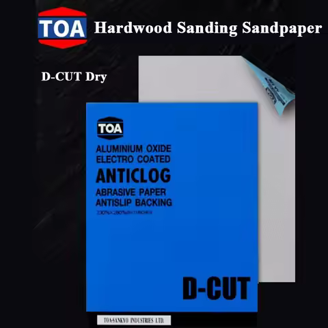10PCS TOA D-CUT Dry grinding y polishing Sand paper #120~#1000 Sanding paper for Furniture red wood 