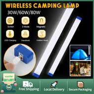 LED Light Tube USB Rechargeable Emergency Light LED Lithium Battery Light Outdoor Camping lamp 30W/60W/80W