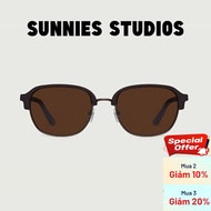 SUNNIES STUDIOS - Luca Bronze Hickory Browline Sunglasses - 60336AP-3-3
