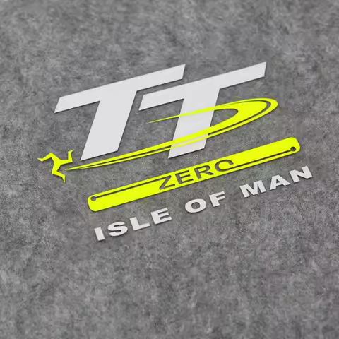1pc Isle of Man TT Zero Racing Vinyl Sticker For Motorcycle Helmet Motocross Bike Decor