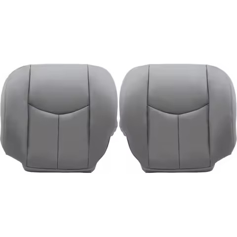Driver and Passenger Side Bottom Replacement Leather Seat Cover in Light Gray for 922 or 92i Models 