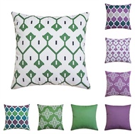 Waterproof 40x40 45x45 50x50 60x60 30x50 cm Geometry Green/Purple Cushion Cover Throw Pillow Case Home Garden Outdoor Porch Swing Couch Decor