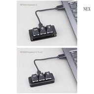 NEX Portable 3 Key Mini Keypad Ctrl C V Keyboard Copy Pastes Shotcut Programmable
