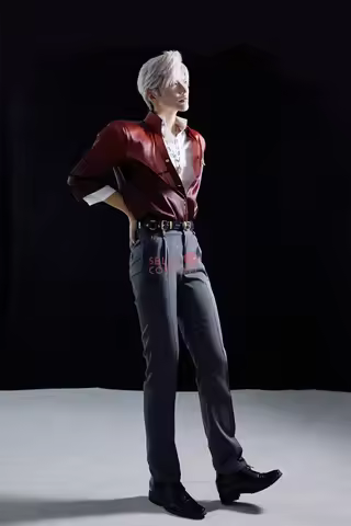 SBluuCosplay Sylus Cosplay Costume Game Love and Deepspace Men Daily Red Suit Costume Sylus Qinche C