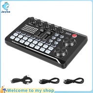 【joyce】F998 Sound Card Microphone Sound Audio Interface Mixer Sound Card Mixing Console Amplifier fo