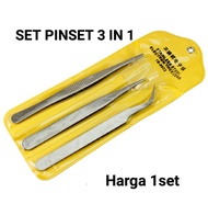 SET PINSET 3 IN 1 STAINLESS SERBAGUNA