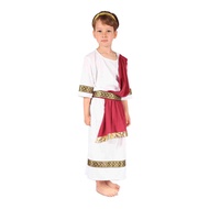 Kids Child Ancient Greek Goddess Costume Athena Cosplay Boyls Roman Grecian Toga Dress