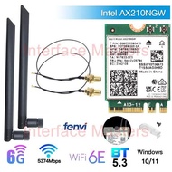 NEWEST - Wifi 6 6 6E Wireless Card Intel AX210 Bluetooth 5.4 AX M2 NGFF M.2