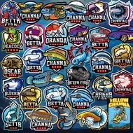31 Betta Fierce Torpedo Dragon Aquarium Decoration Fish Tank Sticker Sticker 1AVY