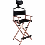 JC Beauty Professional Makeup Artist Director Chair with Headrest Lightweight Foldable Portable with