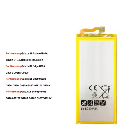 EB-BG925ABE EB-BG925ABA EB-BG890ABA EB-BG928ABE EB-BG928ABA For Samsung Galaxy S6 Active G9200 Lte E