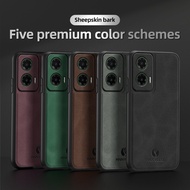 Matte Plain Case For Motorola Moto G35 Case Built-in Magnet Plate PU Leather Hard Back Cover Matte C