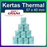 Otani Blue Thermal Paper 57x40biru 57 x 40 mm/ 57x40mm EDC Bluetooth Printer 1 Slop / Pack