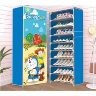 Dustproof Zippered Shoe Storage Cabinet Plastic Shoe Cabinet/ Size 60, 30, 160cm