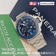 <藍陶瓷圏><2024年保用證><42mm> Pam02068 藍面 鋼帶 Panerai Submarsible  (Pam 02068 01305 00692 00628 01033 01404 